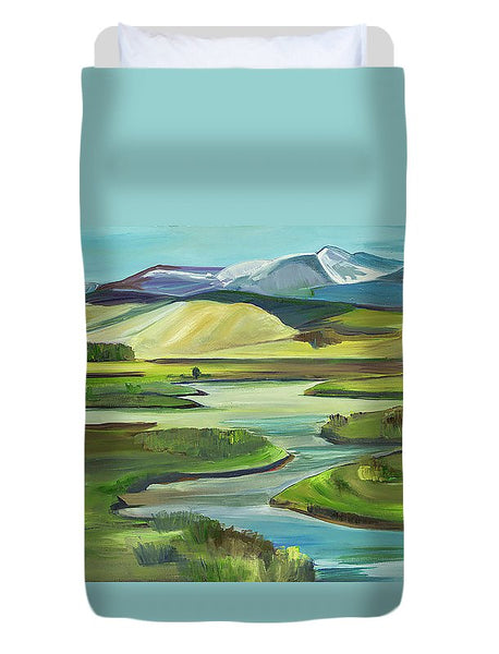 Big Hole River - Duvet Cover