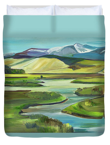 Big Hole River - Duvet Cover