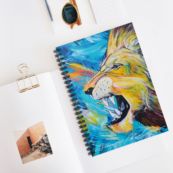 Covid-17 Lion: Spiral Notebook - Ruled Line