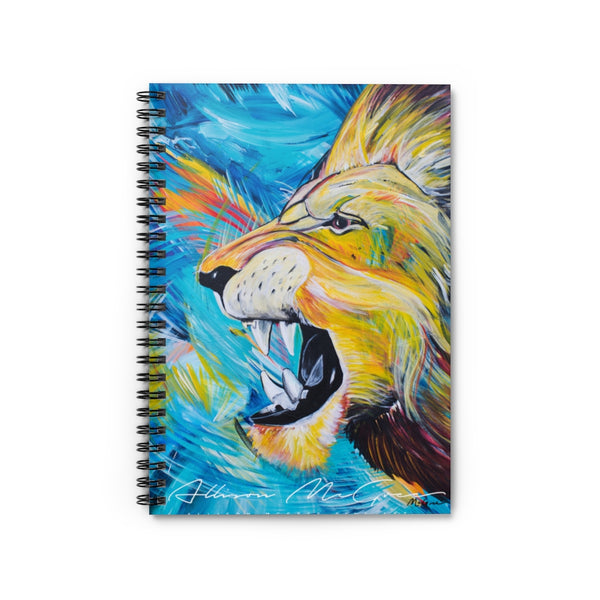 Covid-17 Lion: Spiral Notebook - Ruled Line