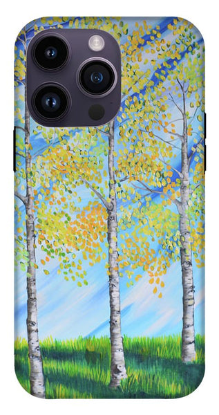 Aspen Trees Line - Phone Case
