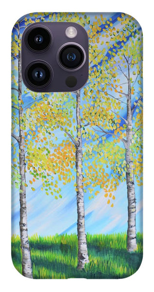 Aspen Trees Line - Phone Case