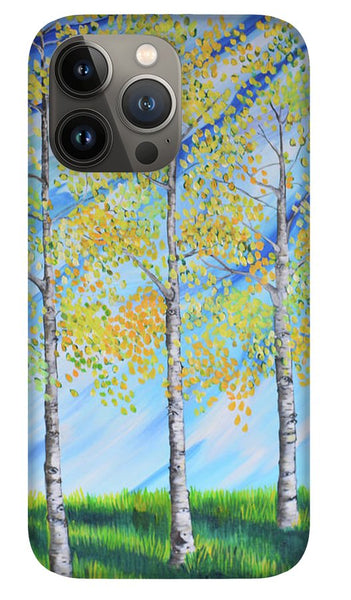 Aspen Trees Line - Phone Case