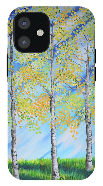 Aspen Trees Line - Phone Case