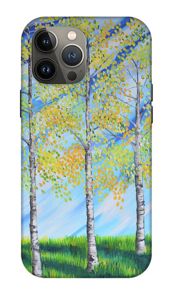 Aspen Trees Line - Phone Case