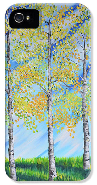 Aspen Trees Line - Phone Case