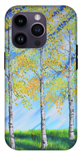 Aspen Trees Line - Phone Case