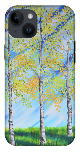 Aspen Trees Line - Phone Case