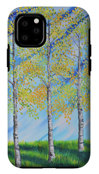 Aspen Trees Line - Phone Case