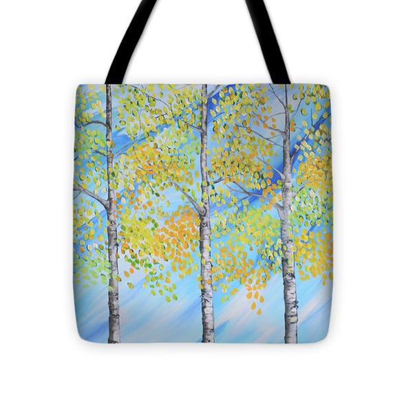 Aspen Trees Line - Tote Bag