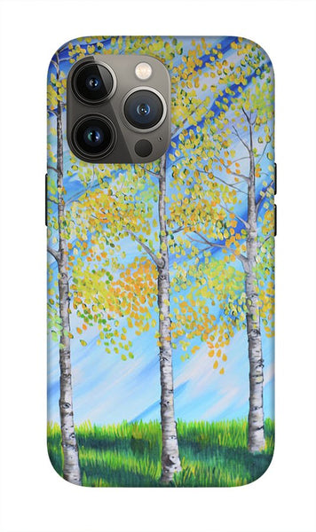 Aspen Trees Line - Phone Case