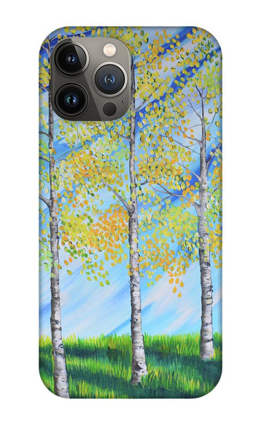 Aspen Trees Line - Phone Case
