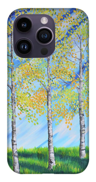 Aspen Trees Line - Phone Case