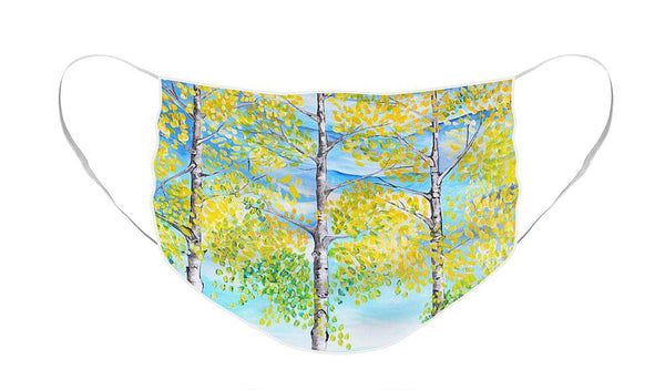 Aspen Trees triangle - Face Mask