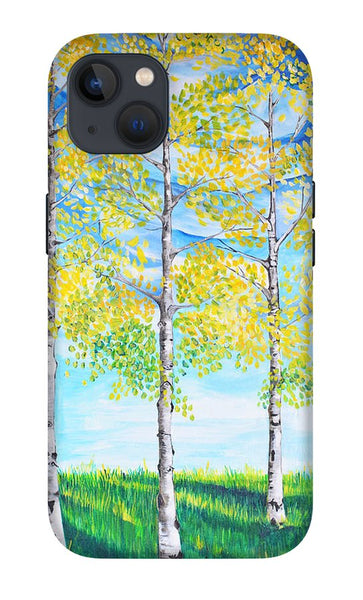 Aspen Trees triangle - Phone Case