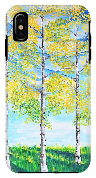 Aspen Trees triangle - Phone Case
