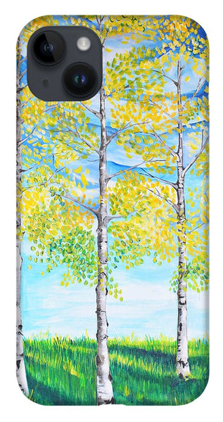 Aspen Trees triangle - Phone Case