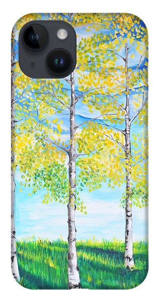 Aspen Trees triangle - Phone Case