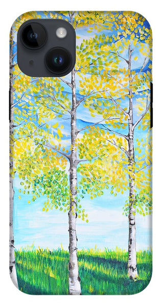 Aspen Trees triangle - Phone Case