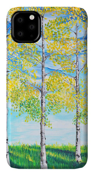 Aspen Trees triangle - Phone Case
