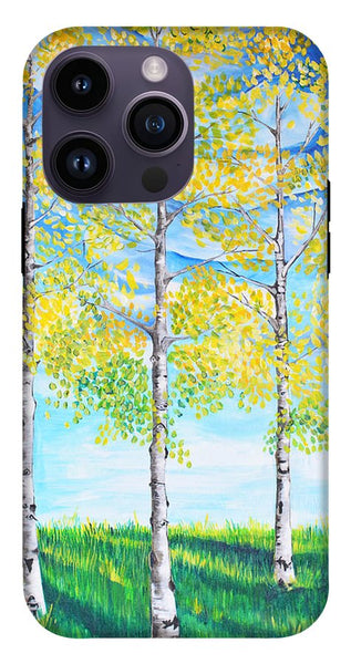 Aspen Trees triangle - Phone Case