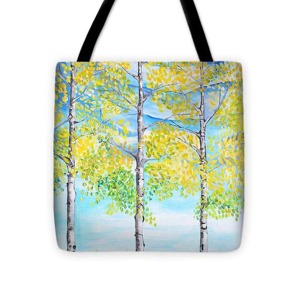 Aspen Trees triangle - Tote Bag