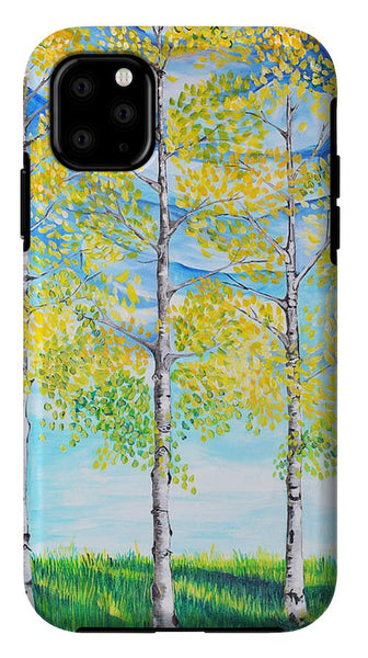 Aspen Trees triangle - Phone Case