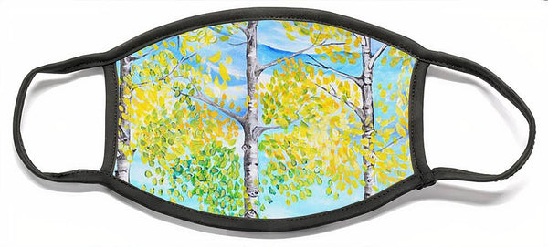 Aspen Trees triangle - Face Mask
