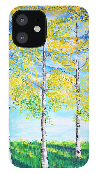 Aspen Trees triangle - Phone Case