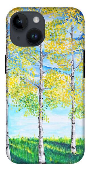 Aspen Trees triangle - Phone Case
