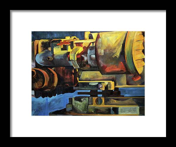 Blue Engine - Framed Print