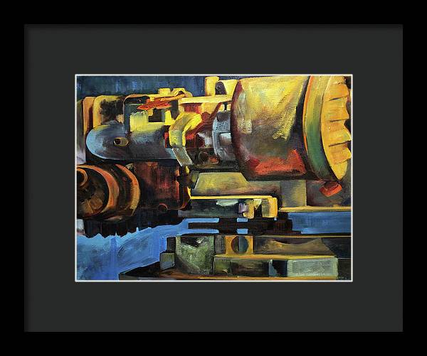 Blue Engine - Framed Print