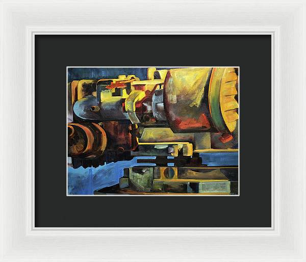 Blue Engine - Framed Print