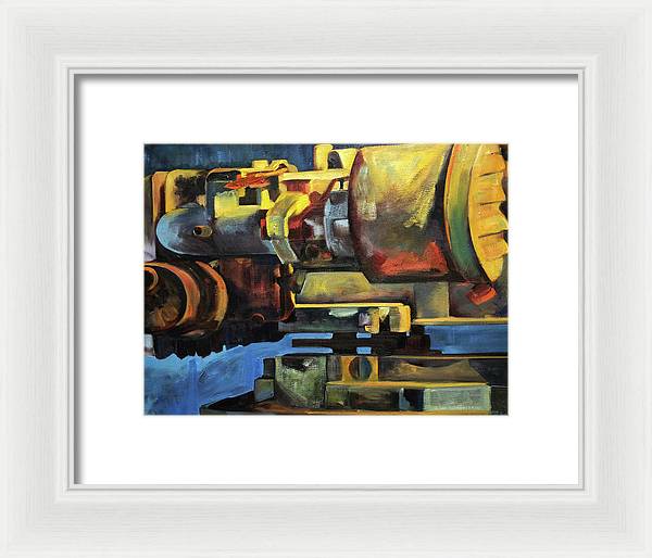 Blue Engine - Framed Print
