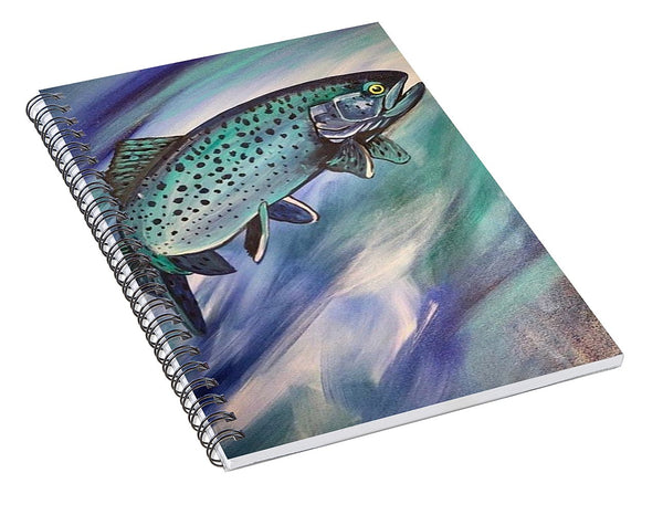 Blue Fish - Spiral Notebook