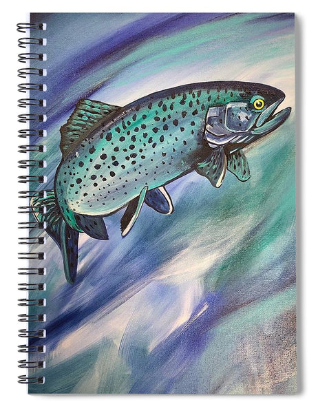 Blue Fish - Spiral Notebook