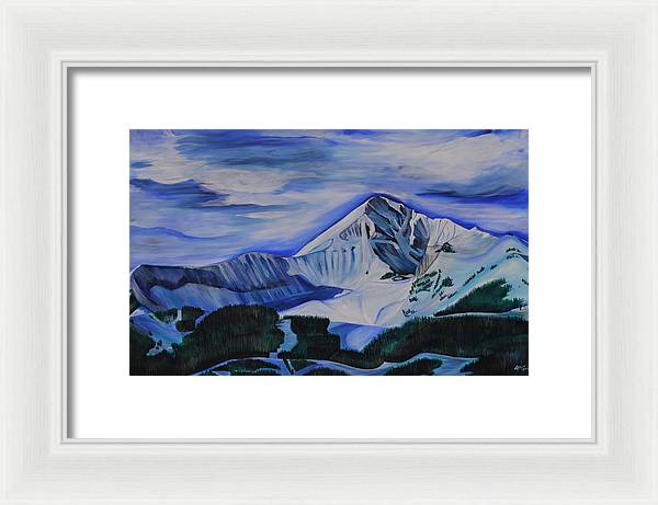Bluebird Day on Lone Peak - Framed Print
