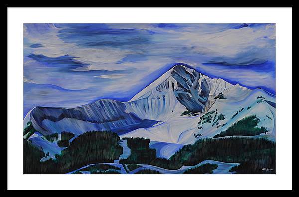 Bluebird Day on Lone Peak - Framed Print