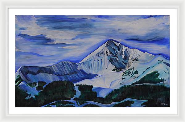 Bluebird Day on Lone Peak - Framed Print