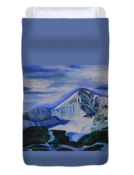Bluebird Day on Lone Peak - Duvet Cover