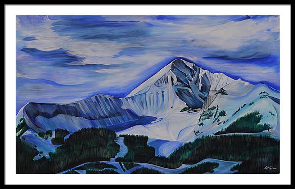 Bluebird Day on Lone Peak - Framed Print
