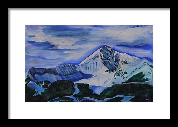 Bluebird Day on Lone Peak - Framed Print
