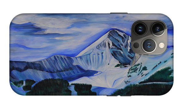 Bluebird Day on Lone Peak - Phone Case