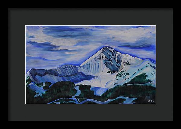 Bluebird Day on Lone Peak - Framed Print