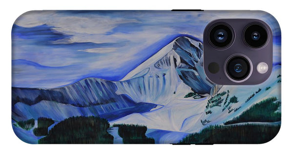 Bluebird Day on Lone Peak - Phone Case