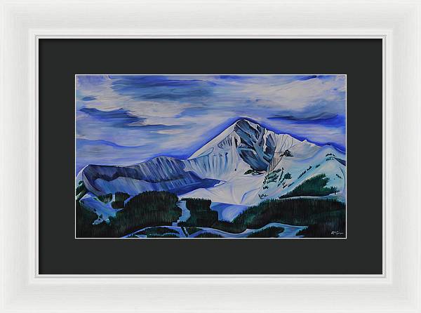 Bluebird Day on Lone Peak - Framed Print