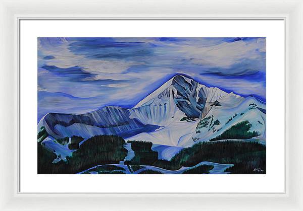 Bluebird Day on Lone Peak - Framed Print