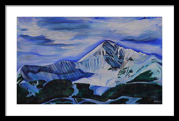 Bluebird Day on Lone Peak - Framed Print