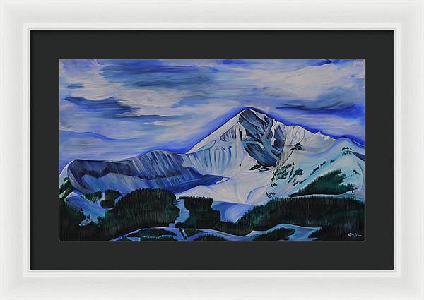 Bluebird Day on Lone Peak - Framed Print
