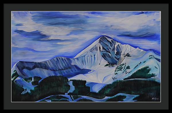 Bluebird Day on Lone Peak - Framed Print